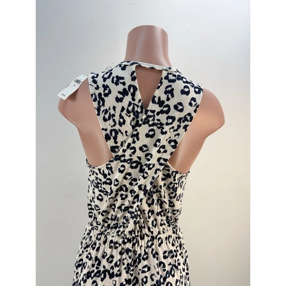 NEW Banana Republic Sleeveless Women Dress Size M Criss Cross Back - Picture 4 of 13